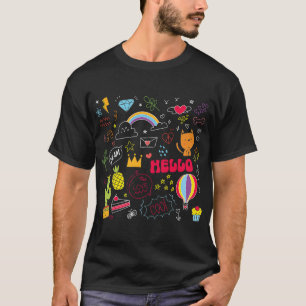 Camiseta Dream Love Olá Arte de Dobra Visual Desenho