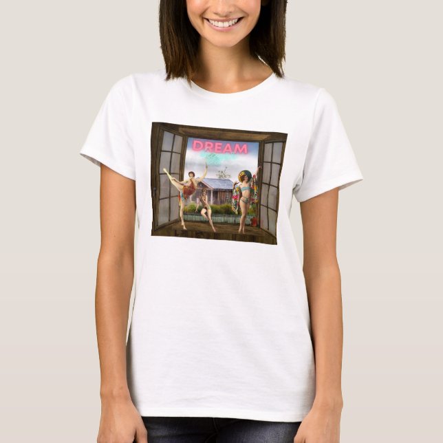 Camiseta Dream Maior Alterado Art Vintage Dancers (Frente)