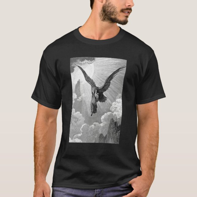 Camiseta Dream of the Eagle Gustave Dore Romanticism Art (Frente)