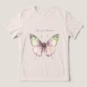 Camiseta Dream Purple Green Butterfly