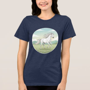 Camiseta Dream Ride - Tee Mulher do Cavalo Branco Majestoso