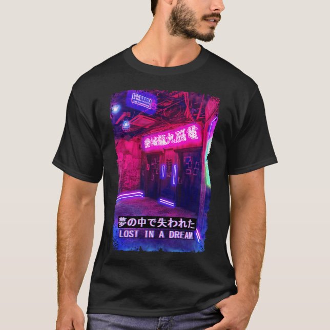 Camiseta Dream Vaporwave Japan Street Fashion Gliton Tokyo (Frente)