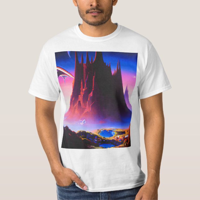Camiseta Dream World Oil Painting (Frente)