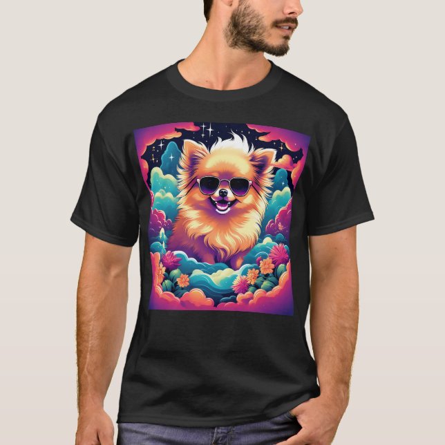 Camiseta Dreamanian Dog Com Óculos De Sol (Frente)