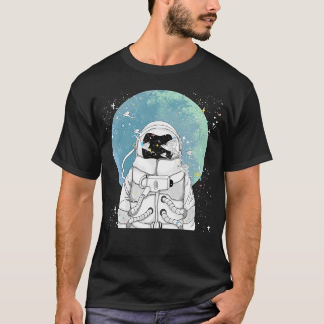 Camiseta Dreamaut Astronauta Rocket Space Viagem explode Ho (Frente)