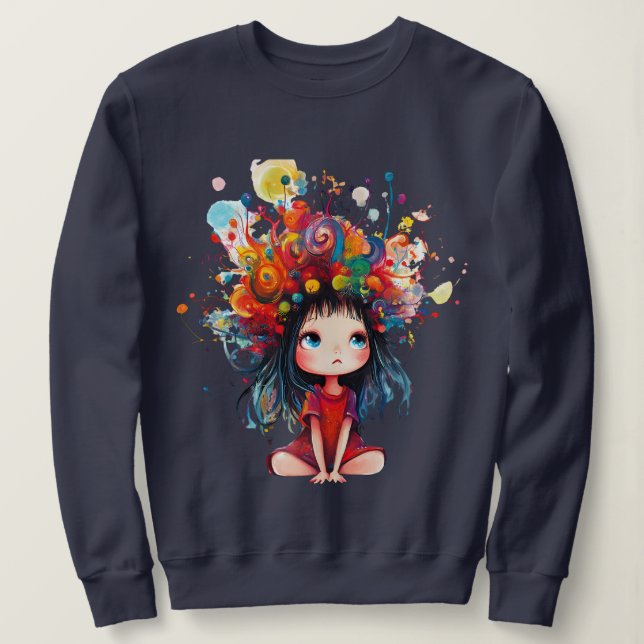 Camiseta DreamBloom: Colore sua mente (Frente do Design)