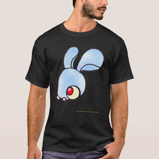 Camiseta Dreamer Bunny em preto (Frente)