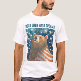 Camiseta Dreamer Stars and Strips Bear