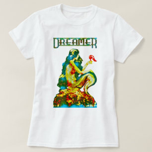 Camiseta Dreamer ~ Vintage Sereia Redesenhada por Aleta