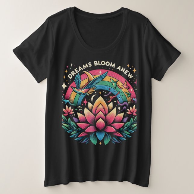 Camiseta Dreams Bloom Anew (Frente do Design)