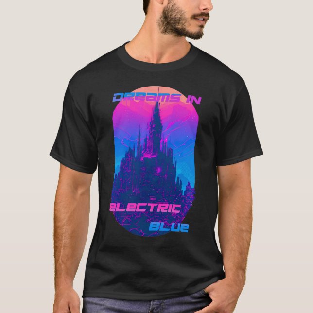 Camiseta Dreams in Electric Blue (Frente)