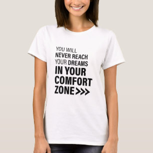Camiseta Dreams Motivational Cote Art Sonha Citações Famosa