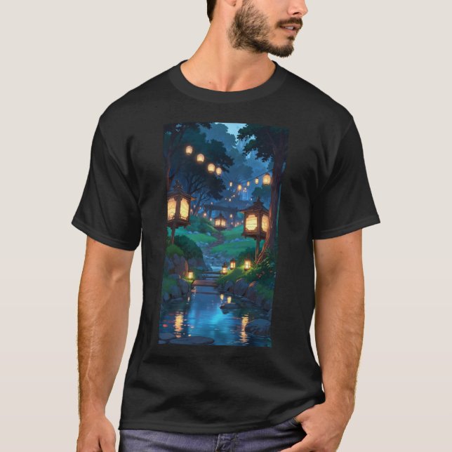 Camiseta Dreamscape Inspirado em Ghibli Encantado (Frente)