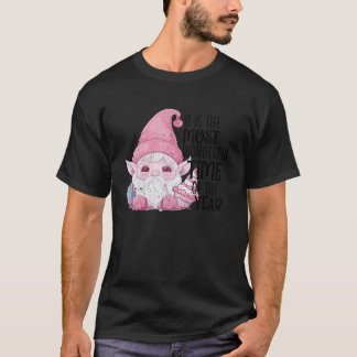 Camiseta Dreamush Blush Christmas Snowman