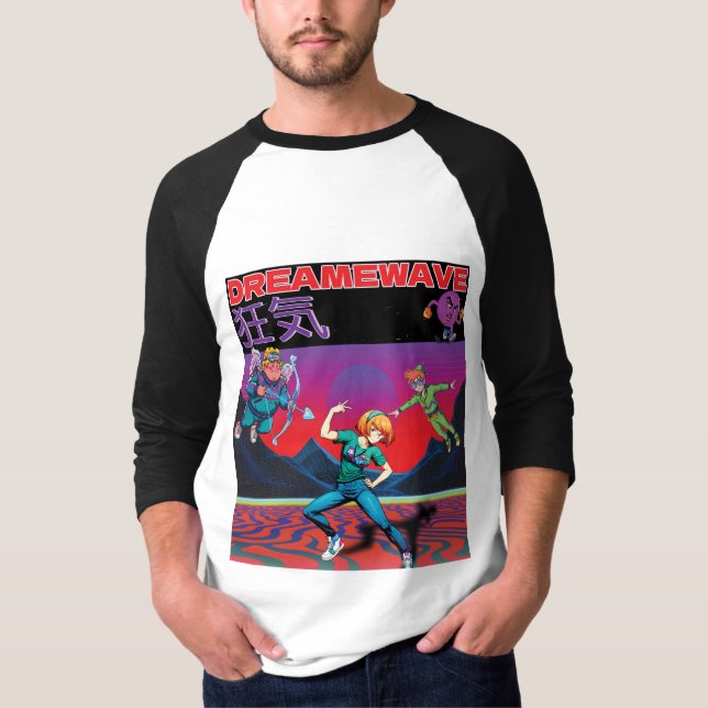 CAMISETA DREAMWAVE-狂気 (Frente)