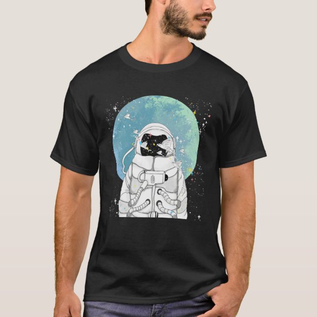 Camiseta Dreamy Astronaut Rocket Space Travel Blast Off Men (Frente)