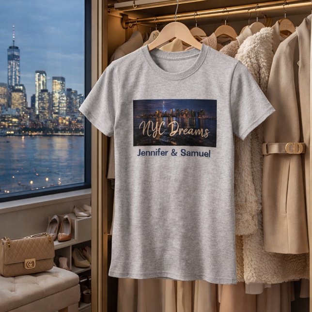 Camiseta Dreamy cityscape NYC dreams (Criador carregado)