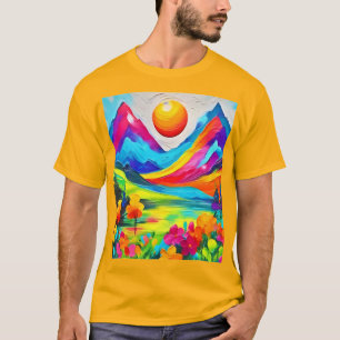 Camiseta Dreamy Mountain Majestade Painting
