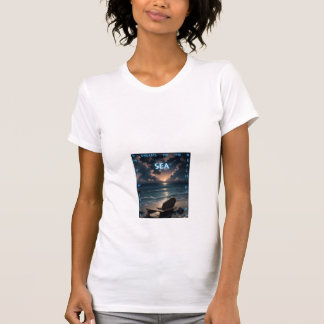 Camiseta Dreamy Sunset Beach - Oceano Artístico Ver Mulhere