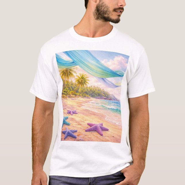 Camiseta Dreamy Tropical Paradise (Frente)