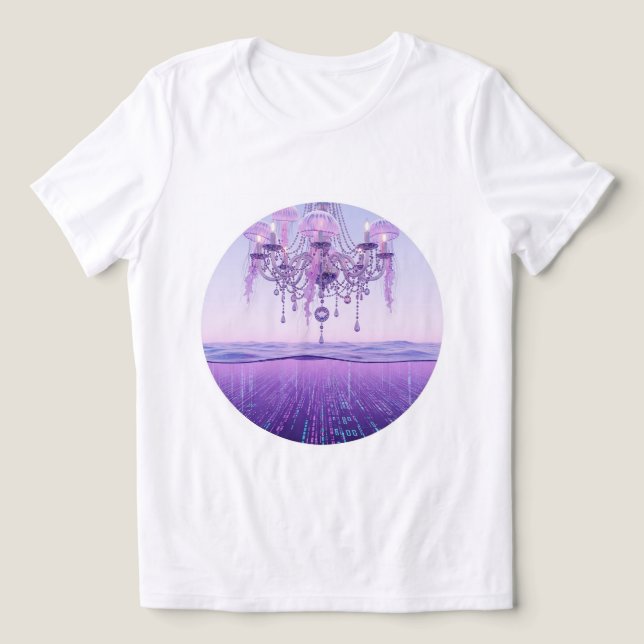 Camiseta Dreamy Underwater Chandelier Tee 💜 🌊 (Design frontal)