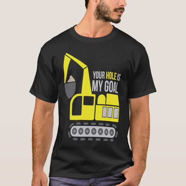 Camiseta Dredger Heavy Equipment Excavator Operator Dirty W (Frente)