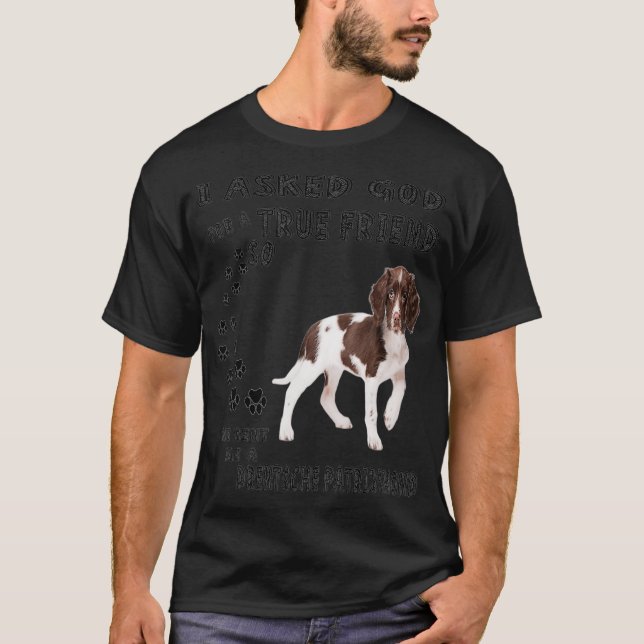 Camiseta Drents Patrijshond Dizendo Mãe Pai Par Holandês (Frente)
