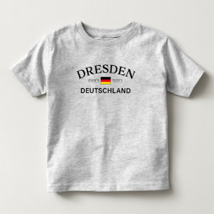 Camiseta Dresden Deutschland Coordenadas Alemão