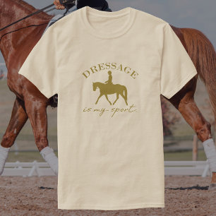 Camiseta Dressage É Meu Esporte Cavalo Elegante