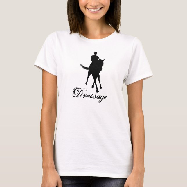 Camiseta Dressage Horse Silhouette (Frente)
