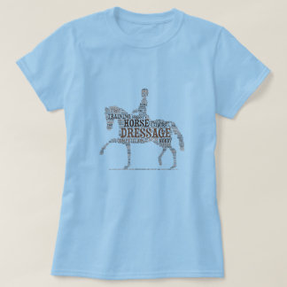 Camiseta Dressage Horse With Rider In Word Clouds