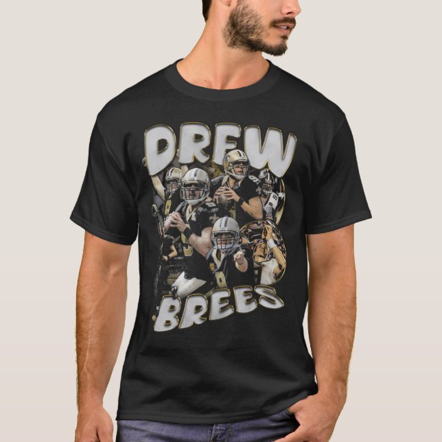 Camiseta Drew Brees Vintage (Frente)