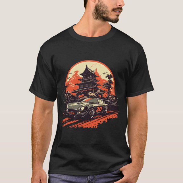 Camiseta Drifação de Legenda JDM - Corrida de Automóveis Re (Frente)