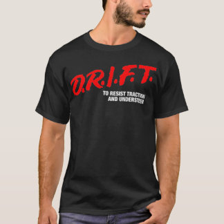Camiseta DRIFT para Reiniciar a tração e Subsr JDM Drift Pr