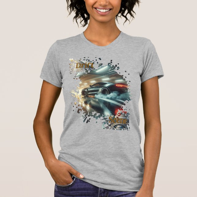 Camiseta Drift Scene | Arte de Carro Urban Motion  (Frente)