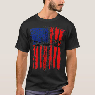 Camiseta Drill Baby Drill American Flag Oil And Gas Oilfie