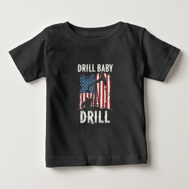 Camiseta Drill Baby Drill American Trump Energy Economy (Frente)