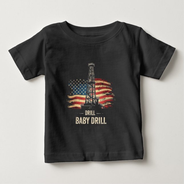 Camiseta Drill Baby Drill American Trump Energy Economy (Frente)