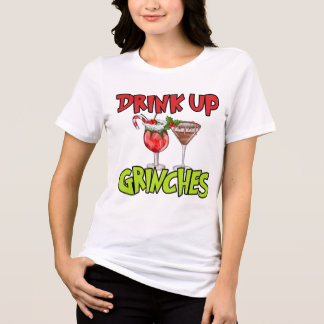 Camiseta Drink Up Grinch Funny Christmas Tee Shirt