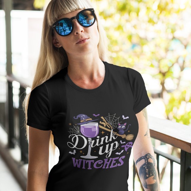 Camiseta Drink up Witches, Funny Halloween (Criador carregado)