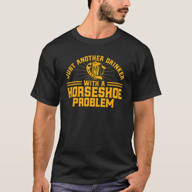 Camiseta Drinker De Ferradura Com Um Sonho De Ferradura (Frente)