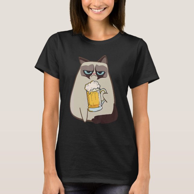 Camiseta Drinkers 365 Beer Cat Style (Frente)