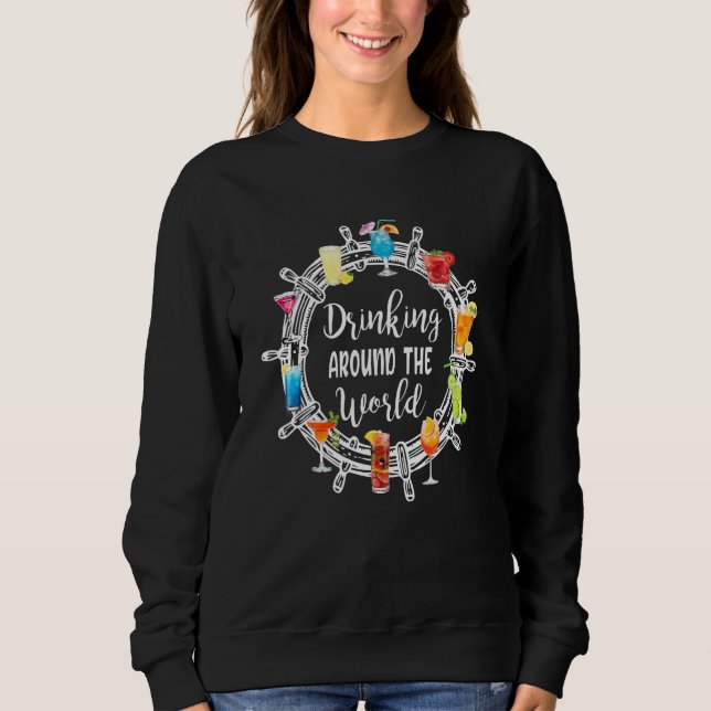 Camiseta Drinking Around The World Love Cruise (Frente)