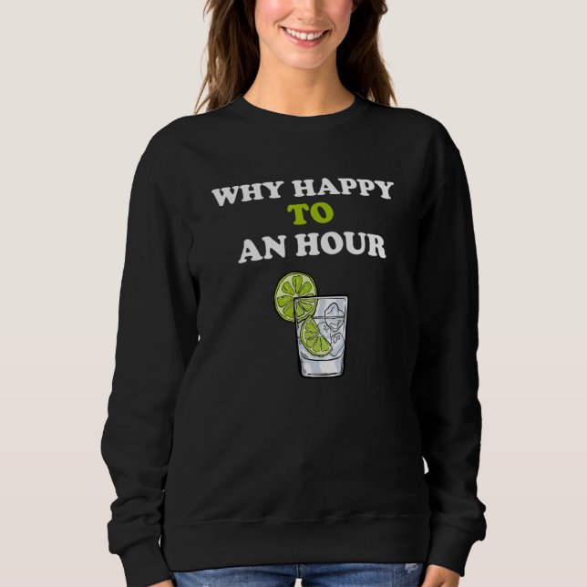 Camiseta Drinking Team Why happy to an hour gin tonic bar d (Frente)