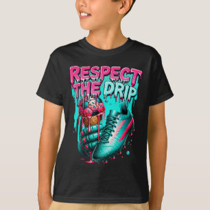 Camiseta Drip de Futebol Garotos Sorvete Drip Juventude Res