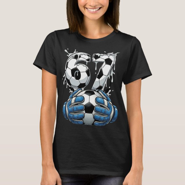 Camiseta Drip de Futebol Número 67 Goleiro de Futebol de Me (Frente)