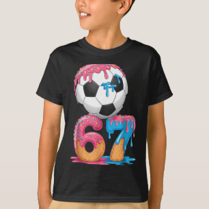 Camiseta Drip de Futebol Número 67 Jogador de Futebol Mascu