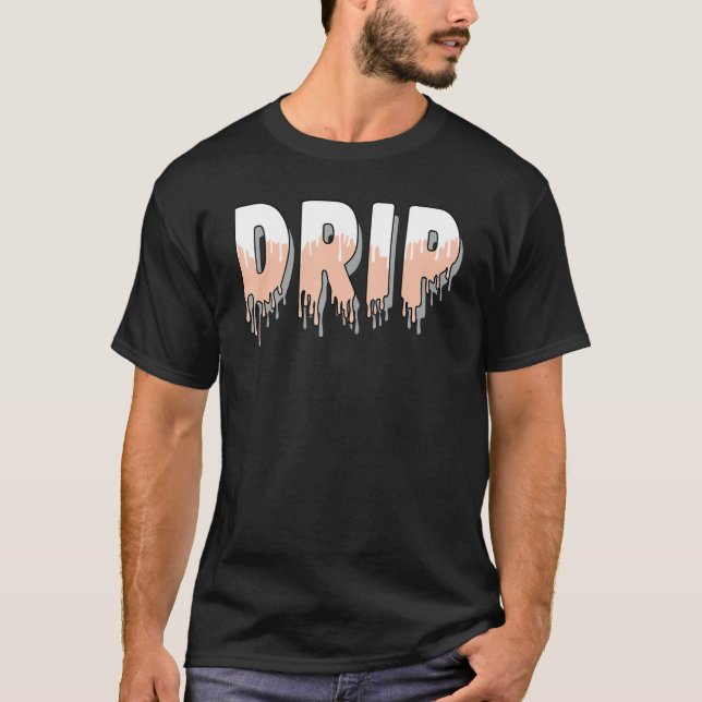 Camiseta Drip Dripping Electro Orange 1s Matching (Frente)