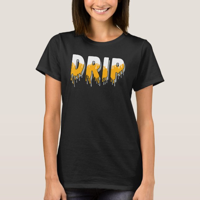 Camiseta Drip Dripping OG Yellow Toe 1s Matching (Frente)