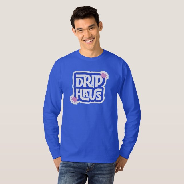 Camiseta Drip Haus – Logotipo Retro Divertido (Frente Completa)